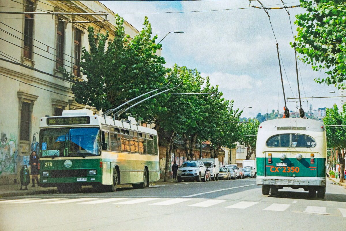 Auch heute sind die Busse noch in Valparaiso unterwegs. (Samuel Fuentes)